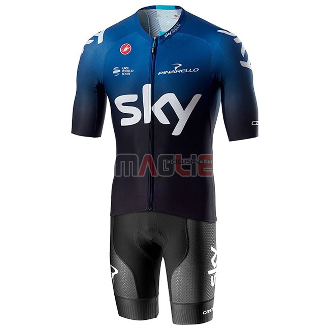 Maglia Sky Aero Manica Corta 2019 Nero Blu - Clicca l'immagine per chiudere